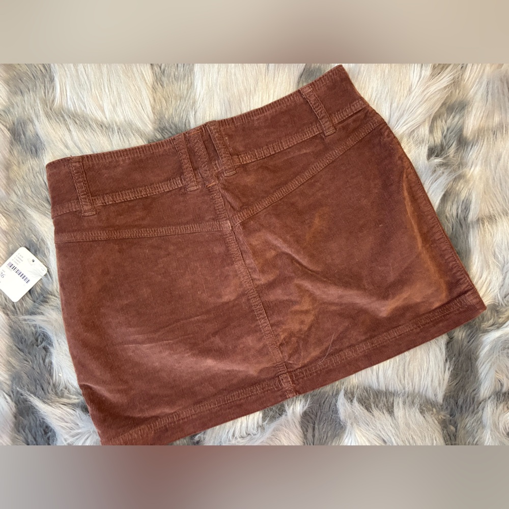 Free People We The Free Chocolate Corduroy Skirt